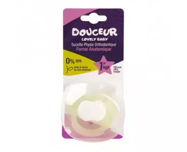 Douceur Lovely Baby sucette forme anatomique 1 er age