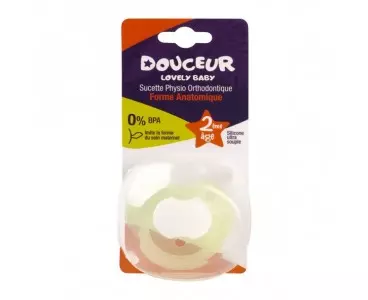 Douceur Lovely Baby sucette forme anatomique 2 éme age